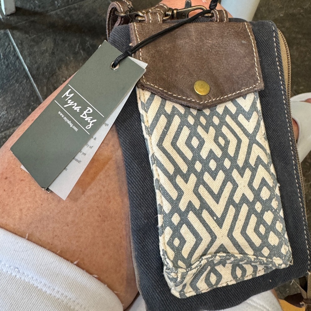 Myra Canvas Pouch Bag Size 5.5” x 8”